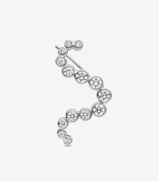 Zirconia diamond Bali Earring