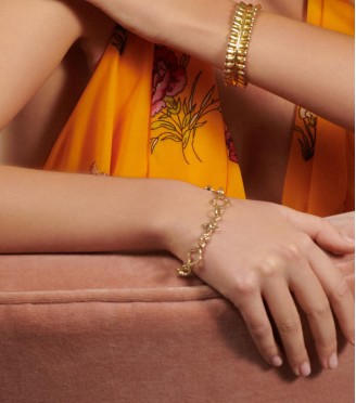 Diamond Style Gold Earring