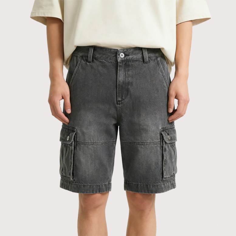 Breathable Pure Cotton Denim Shorts