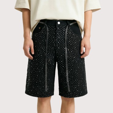 Slim-Fit Comfortable Men's Denim Shorts