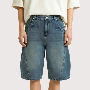 Classic Men's Mid-Rise Straight-Leg Shorts