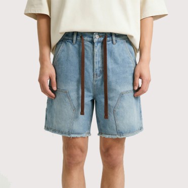Lightweight Loose-Fit Washed Shorts