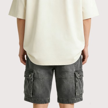 Breathable Pure Cotton Denim Shorts