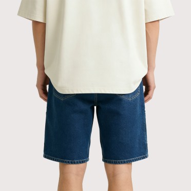 High-Street Style Loose-Fit Denim Shorts