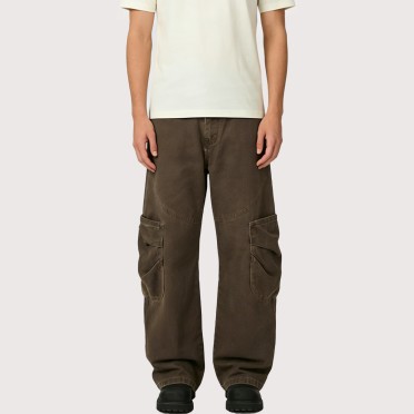 Large-Pocket Patchwork Cargo Pants