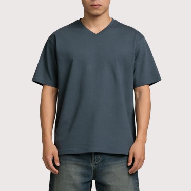 Simple Solid-Color Casual Short-Sleeve Top