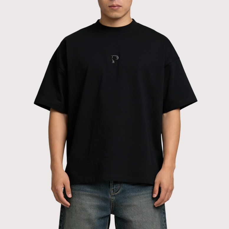 3D-Cut Paneled Short-Sleeve Sports Top