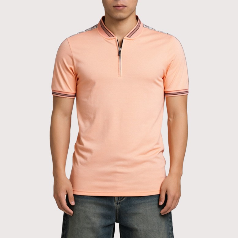 Color-Block Patchwork Casual Short-Sleeve Top