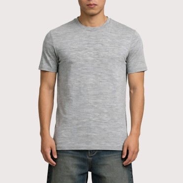 Straight-Cut Crew Neck Short-Sleeve Running Top