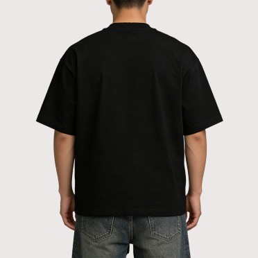 Loose-Fit Heavyweight Oversized Short-Sleeve Top