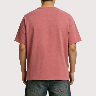 Men's Soft Cotton Crew Neck Short-Sleeve Shirt