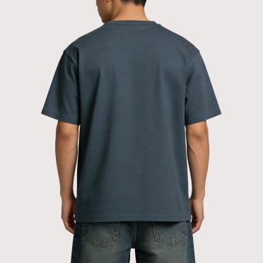 Simple Solid-Color Casual Short-Sleeve Top