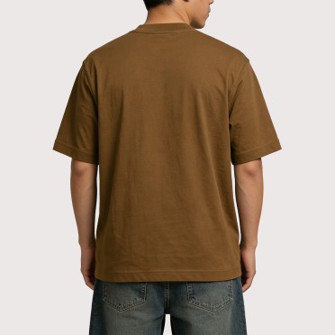 Retro Solid-Color Casual T-Shirt
