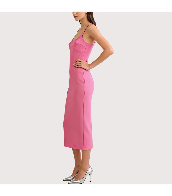 Chic fitted sleeveless A-line dress
