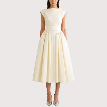 Chic mesh patchwork strapless dress