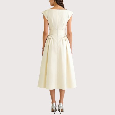 Chic mesh patchwork strapless dress
