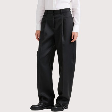 Casual and elegant high-waisted bubble pants