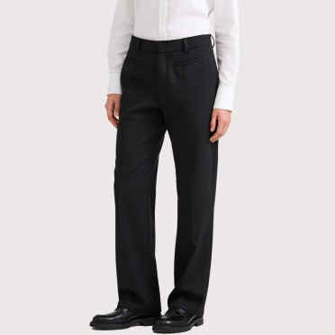 High-waisted slimming flared trousers