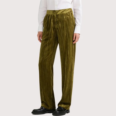 French-style loose-fitting casual trousers