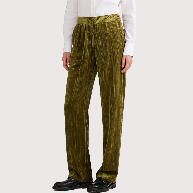 French-style loose-fitting casual trousers
