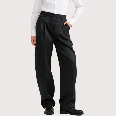Casual and elegant high-waisted bubble pants