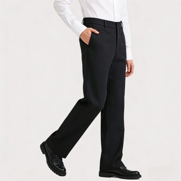 High-waisted slimming flared trousers