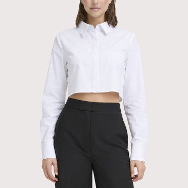 Striped lightweight collared shirt