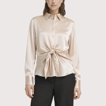 Satin Texture Printed Shirt